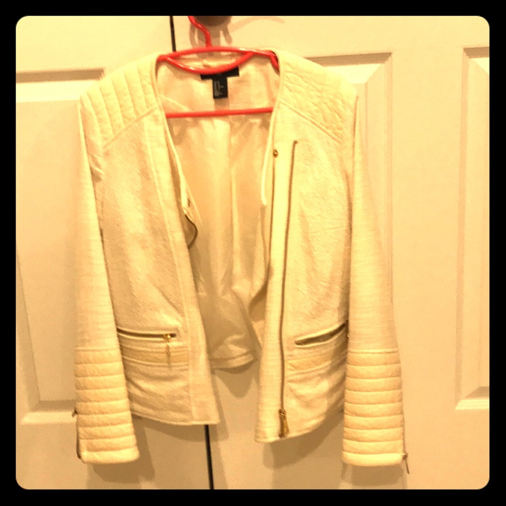 White MOTO jacket